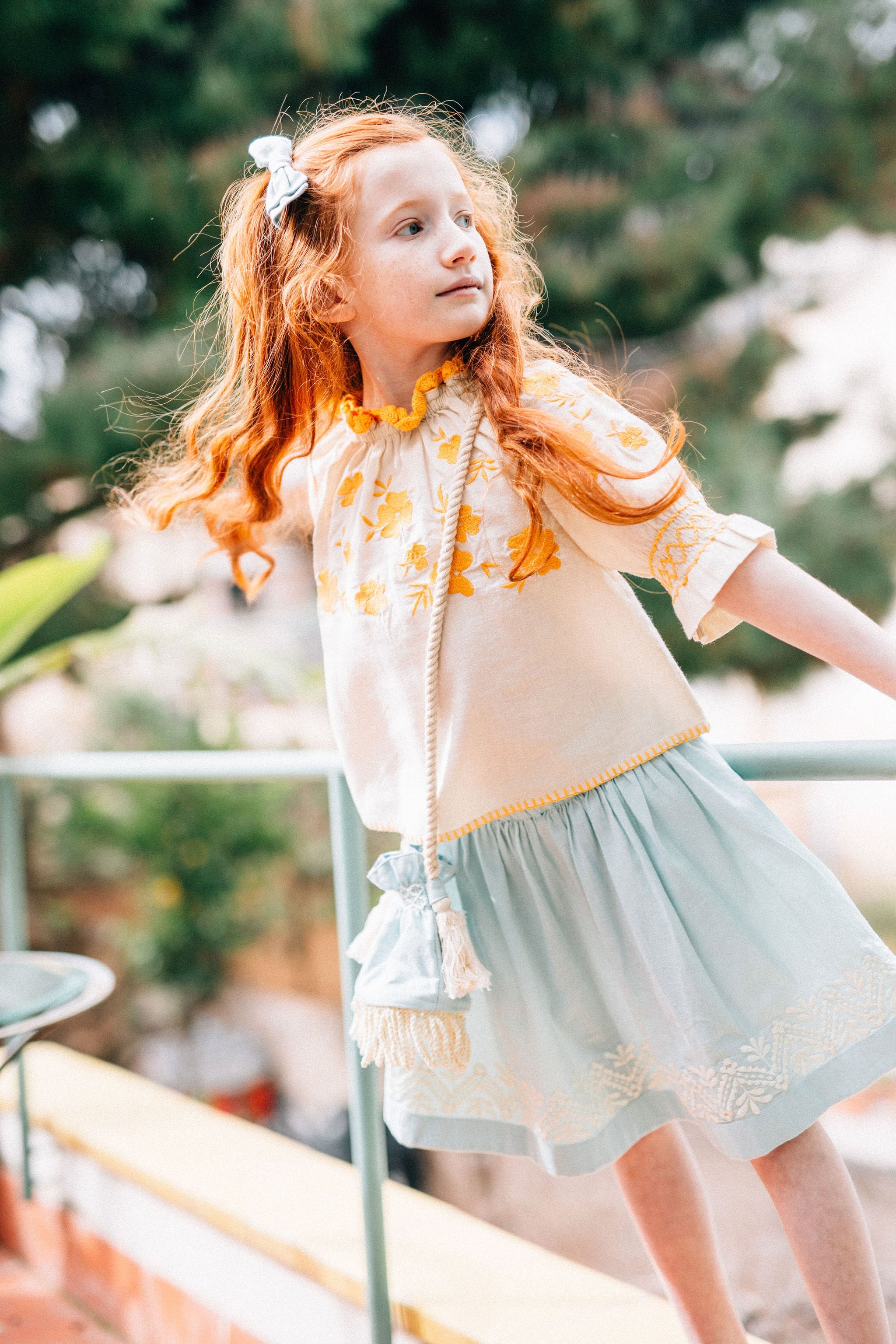 Colette Marguerite Skirt Blue Ciel | RESONASON