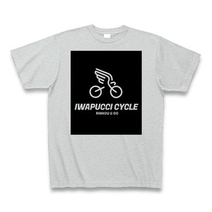 iwapucci cycle Tシャツ ラージロゴ グレー