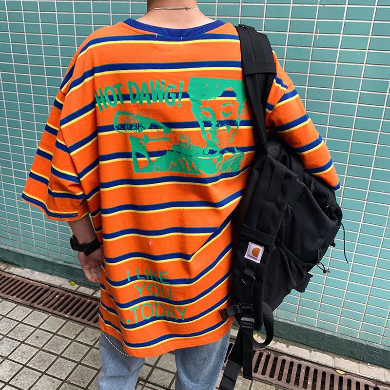 全2色 Tシャツ カットソー ボーダー カジュアル おしゃれ