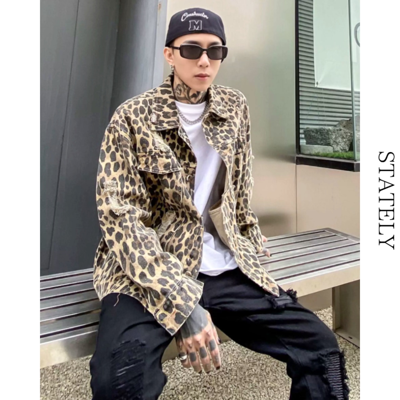 Leopard Vintage デニムジャケット_O13・画像7