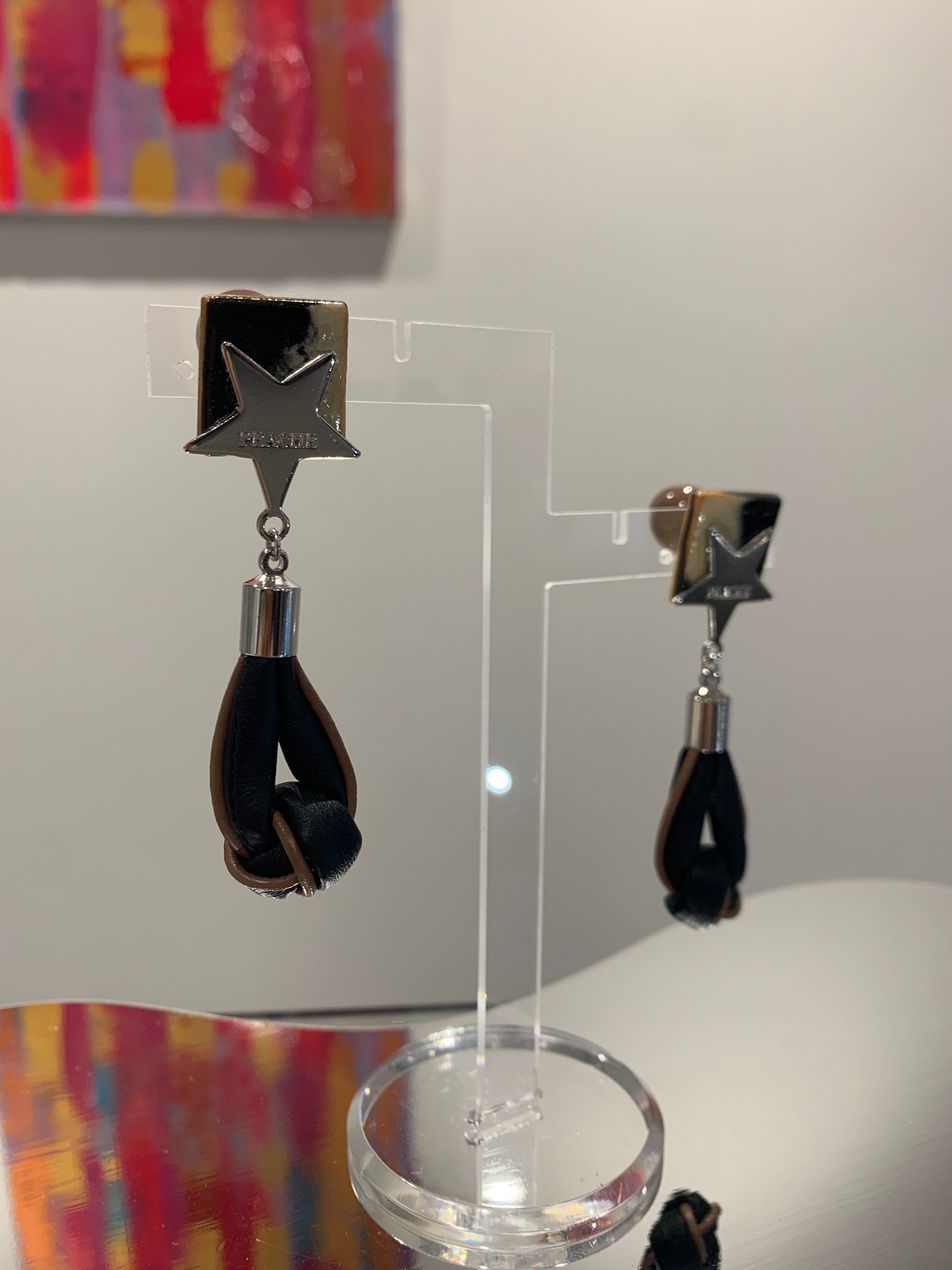 eco leather pottery silver star