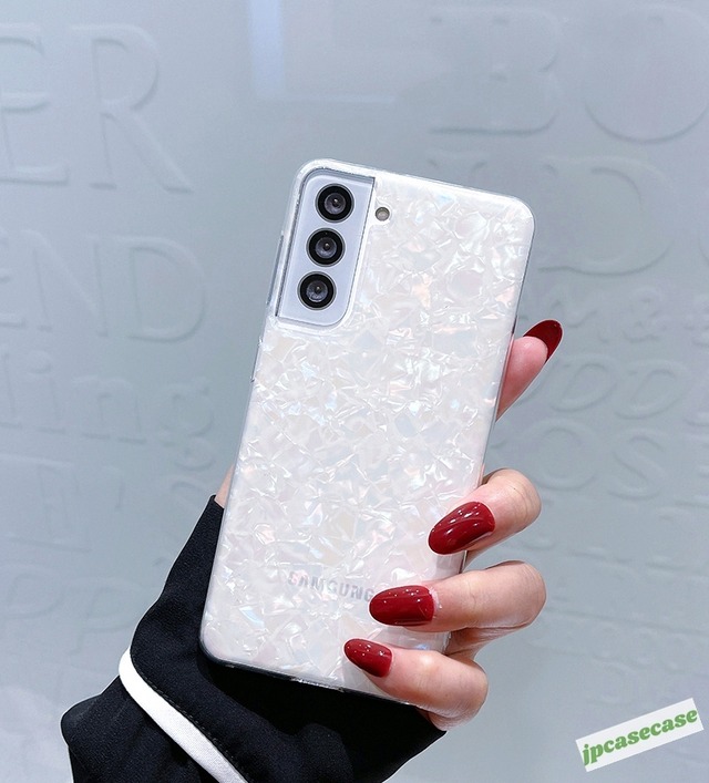 貝殻柄 Galaxy S9 S10 S S S21 S21 S21ultraケース 上品 Samsung ギャラクシーケース シンプル 大人可愛い スマホケース 女子 ギフト プレゼント 新品 三色 おしゃれ Jpcasecase 携帯ケース 通販