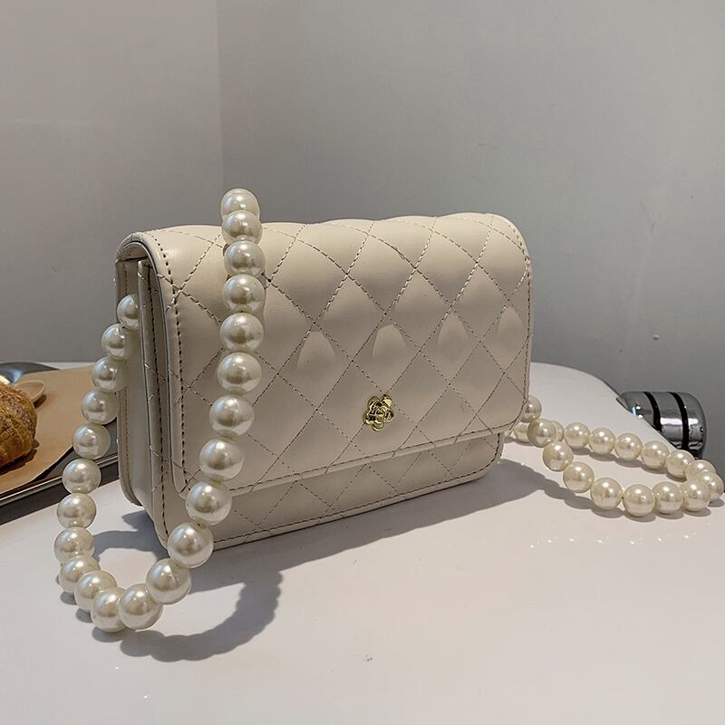 パールチェーン サマースタイルシングル 夏物 真珠 メッセンジャーバッグ Tiancai_Wing_Bag53987842400