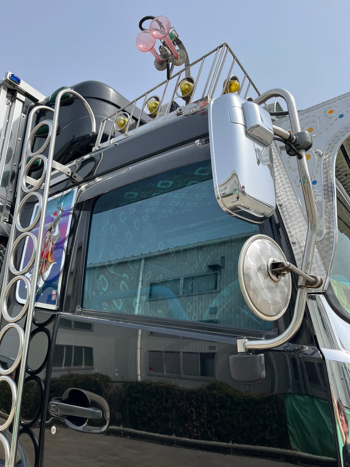 トラック用カット済みフィルム 運転席助手席セット スモーク65