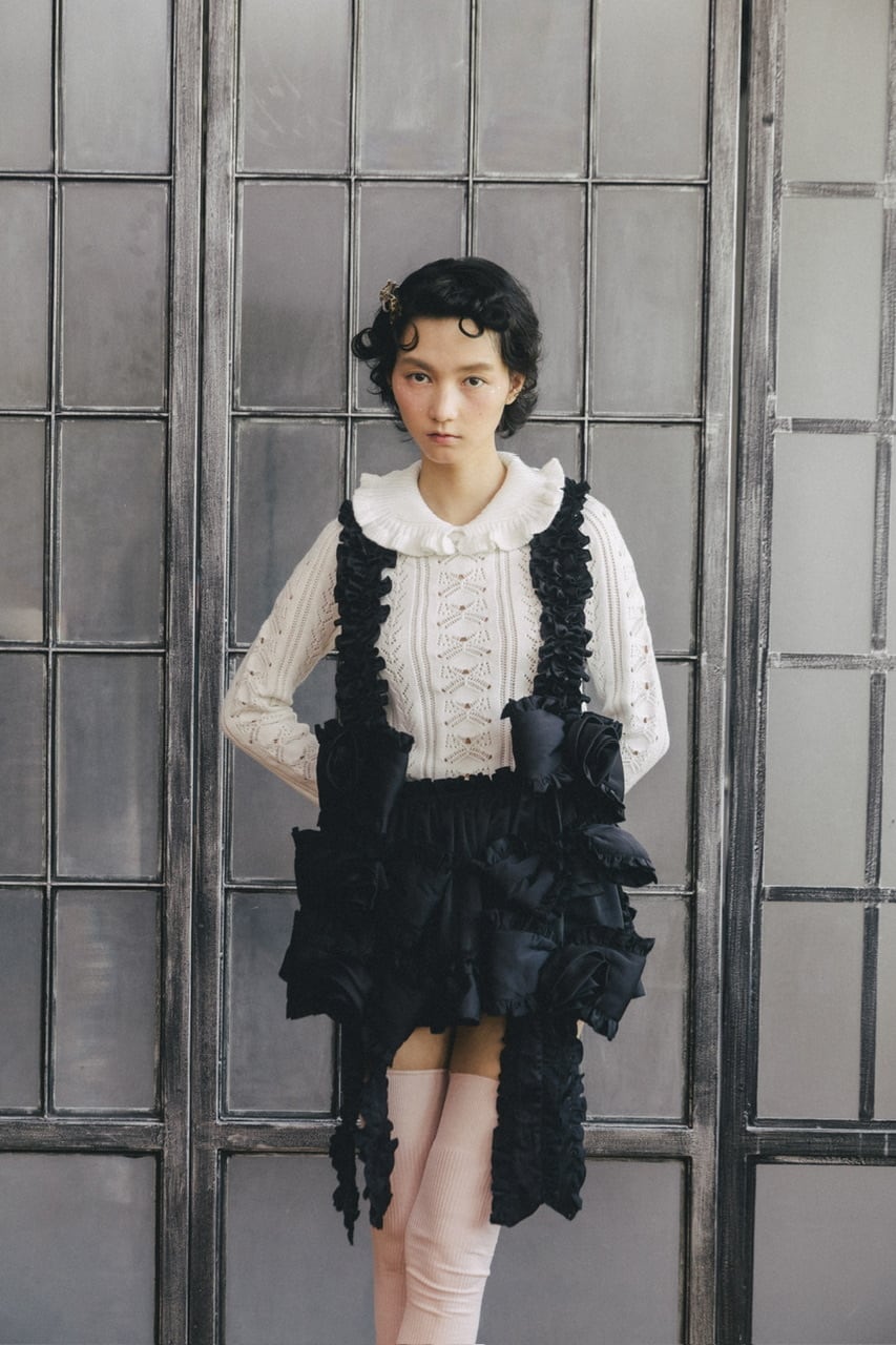 フリルニット WHITE