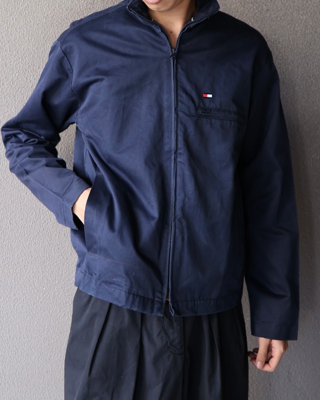 Chest pocket zip blouson