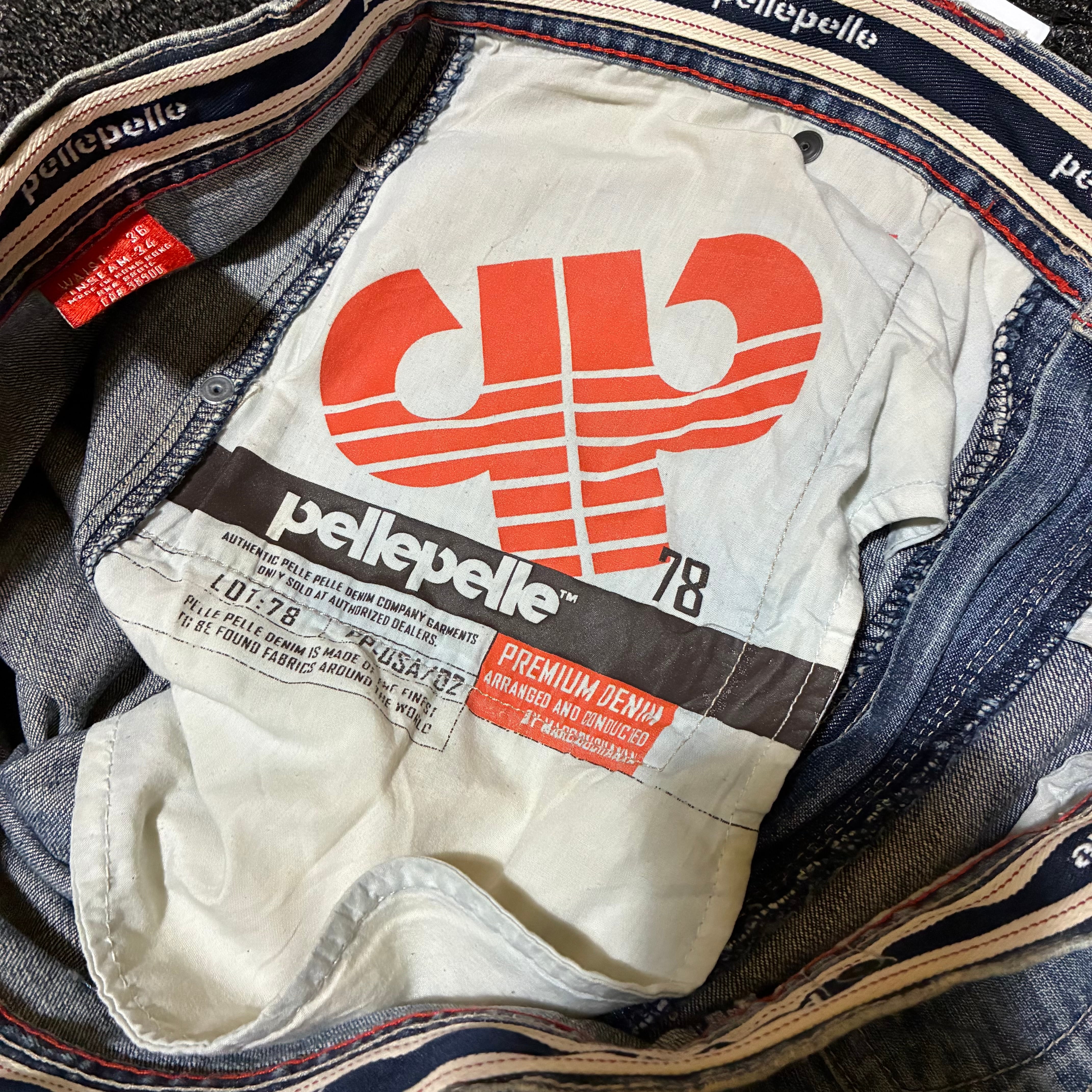PELLE PELLE Hip Hop Denim Pants W36 ペレペレ ヒップホップ デニム