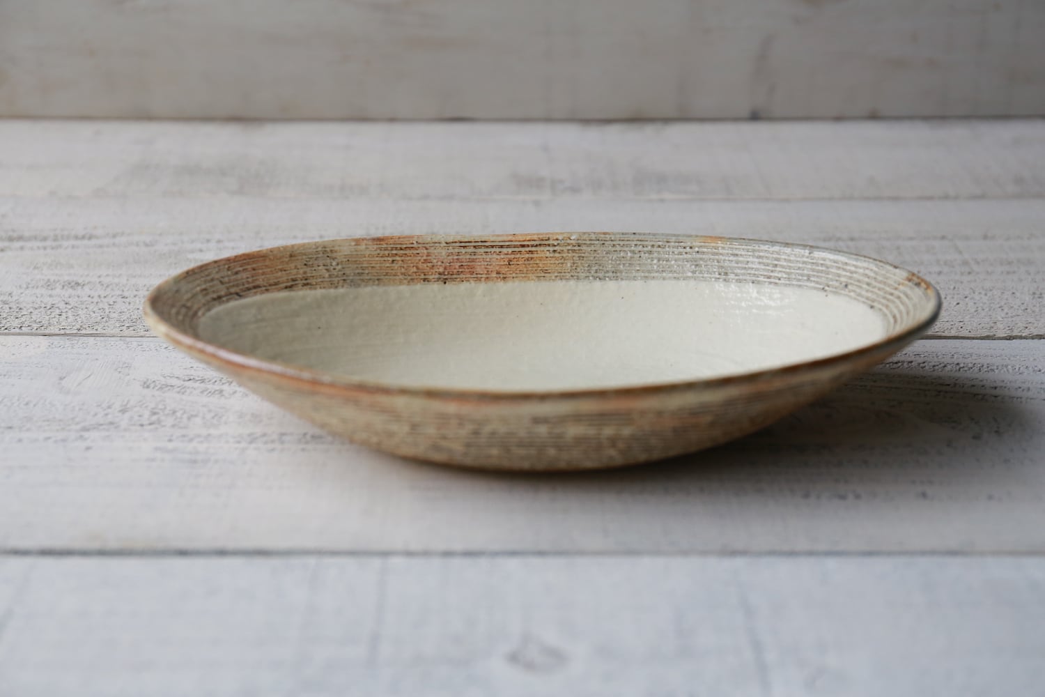 【2点セット】　古谷製陶所　渕荒横彫　楕円深皿　大　カレー皿　古谷浩一　信楽焼 2点セット】 古谷製陶所 渕荒横彫 楕円深皿 大 カレー