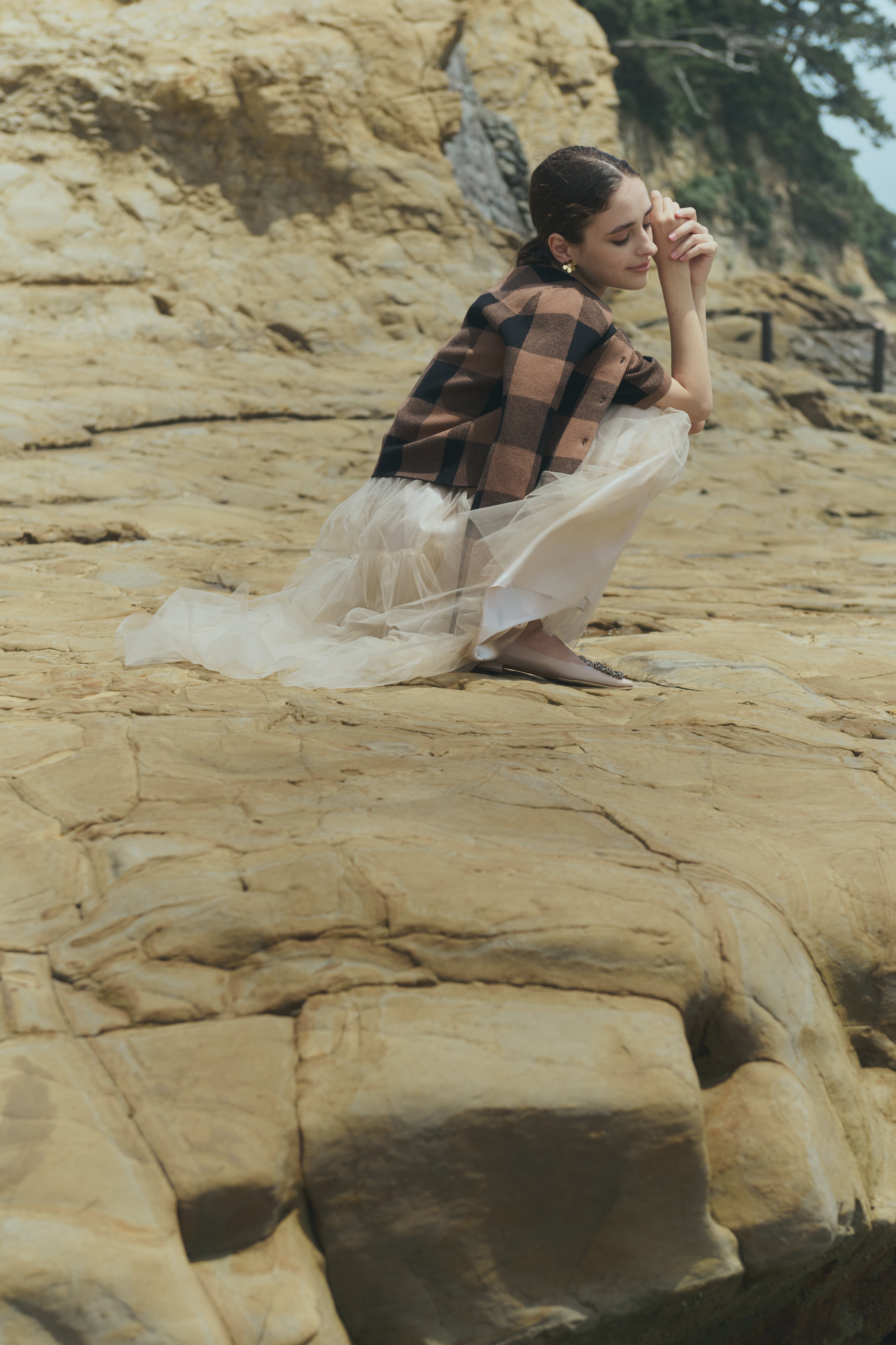 Tulle tiered skirt | Bluelea