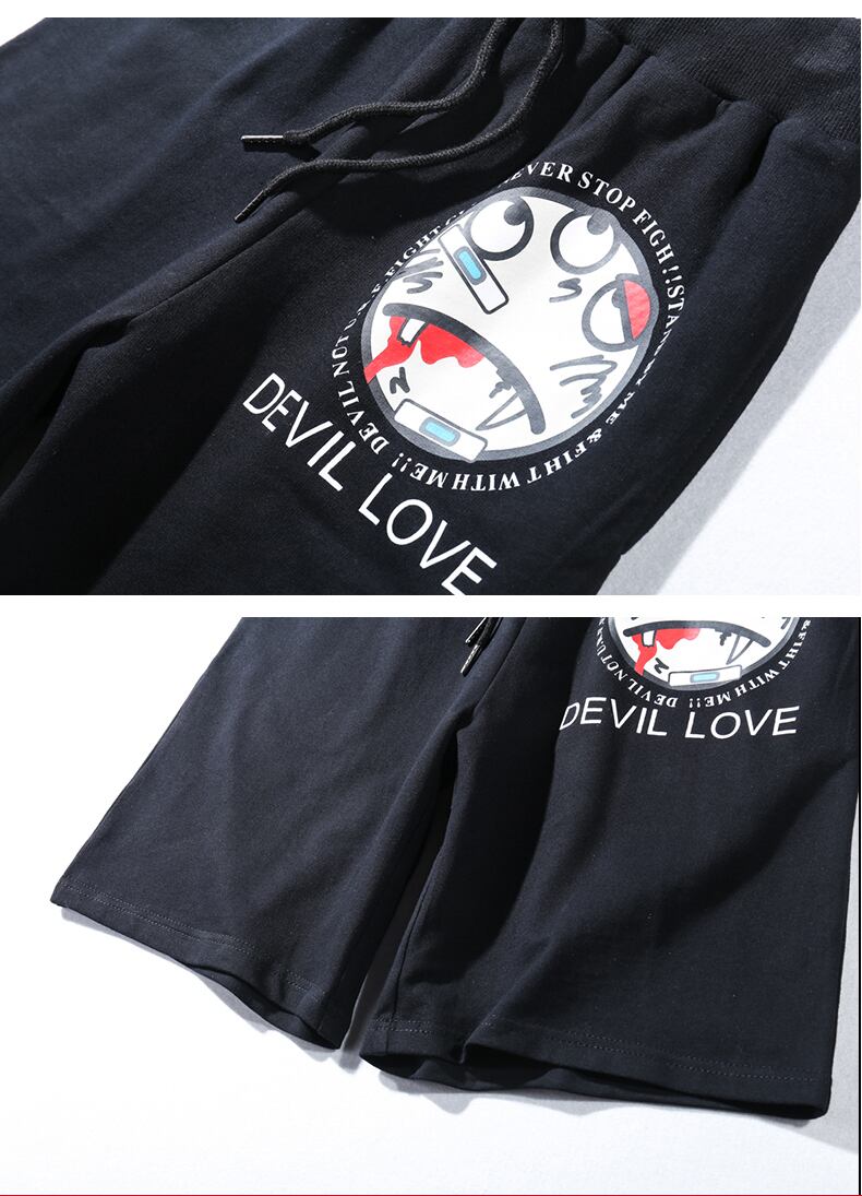 全1色 ハーフパンツ プリント カジュアル ストリート おしゃれ