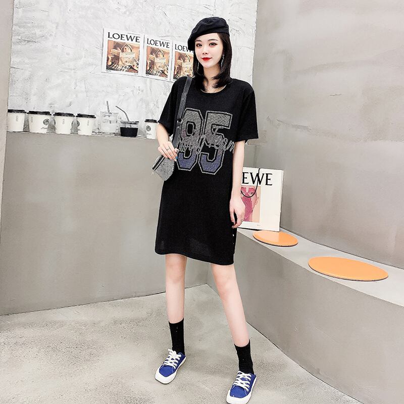 スプリングサマードレス スカート スタイルカジュアル薄手 大きめサイズ 春物 夏物 ミックスインファッション32137750675