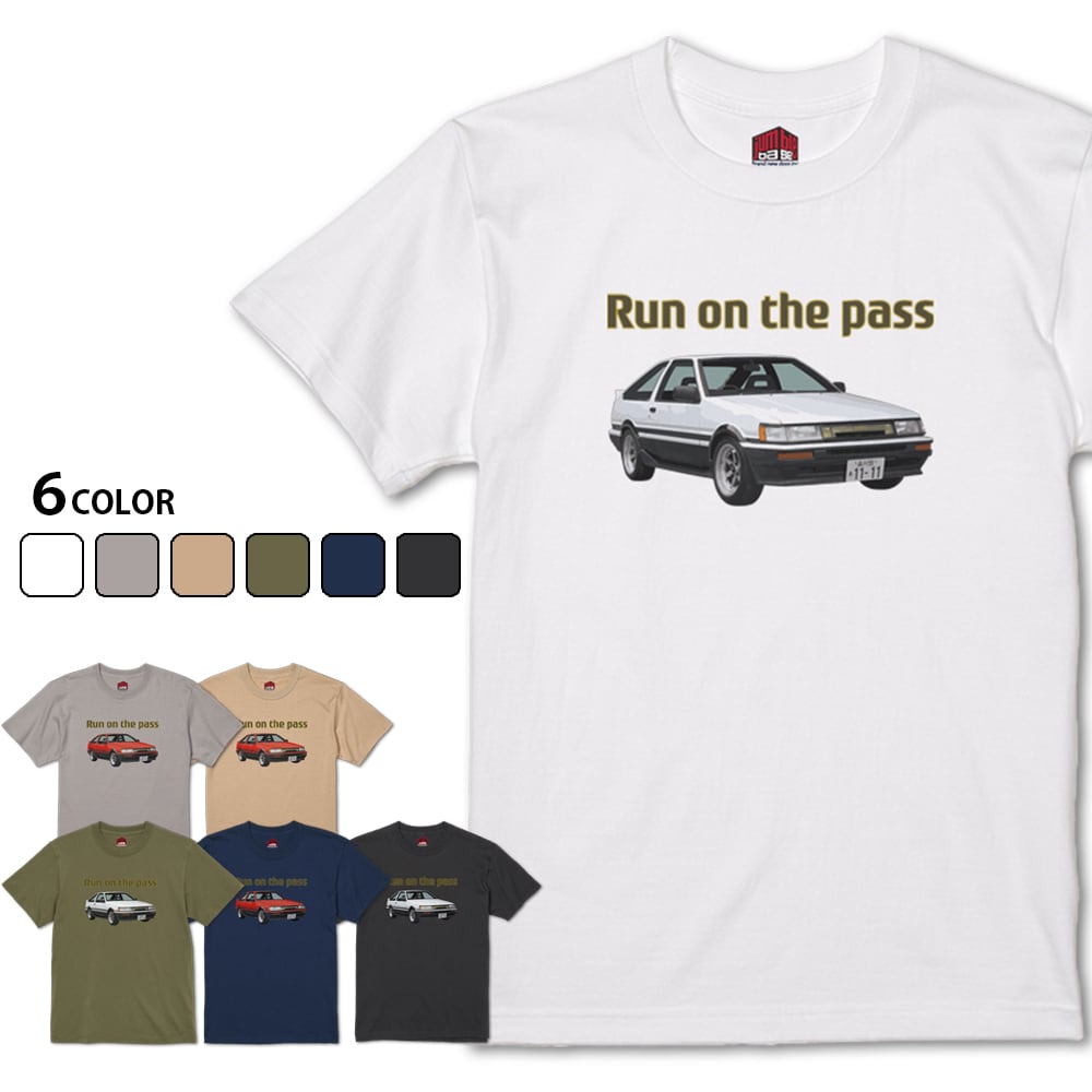 Run on the pass:L】 86Tシャツ | Jumble Base Run on the pass:L】 86Tシャツ | Jumble Base