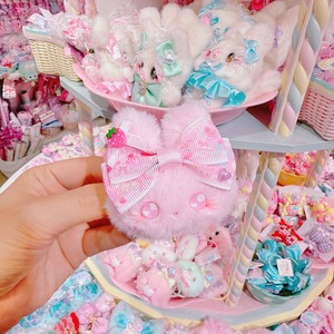 【E7】144-29ぬいぐるみヘアゴム