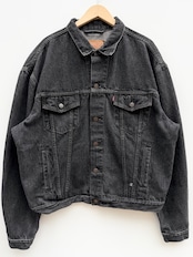 80s Levi's 70503-0259 BLACK DENIM JACKET Size XL
