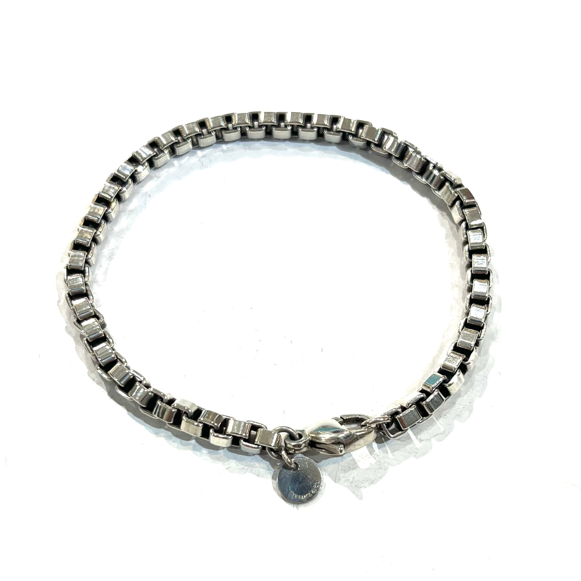 【希少 美品】ティファニー ベネチアン ブレスレット シルバー ヴィンテージ⭐︎ TIFFANY&CO. 】2498 ティファニー名作ベネチアンチェーン ブレスレット
