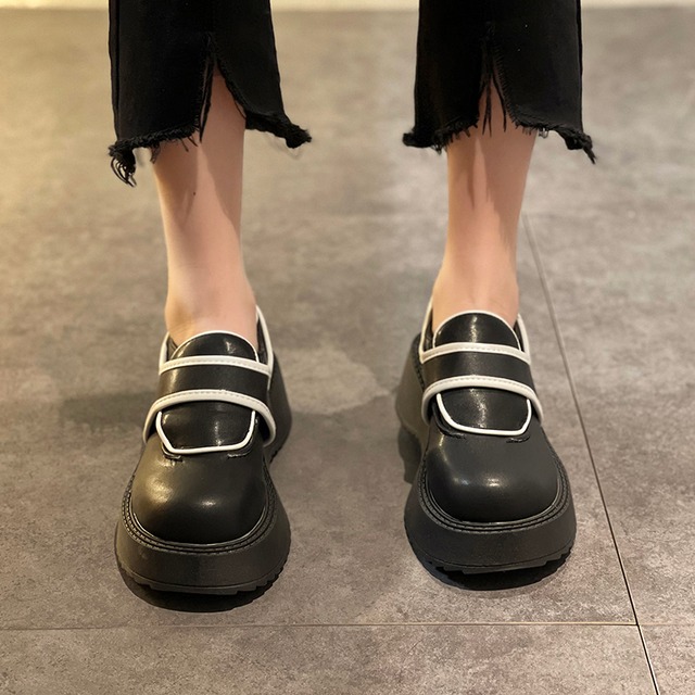 シングルサマースタイルセット レザー 靴 シューズ 夏物 ラウンドトー 部族の婦人靴27901488231