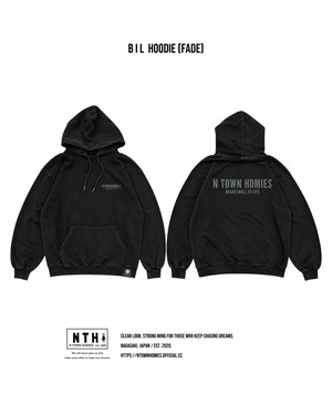 【受注生産】BIL HOODIE (FADE) color Black