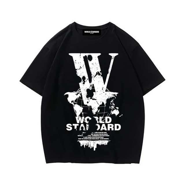 WORLD STANDARD/クルーネックプリントTシャツ/WSHT-092