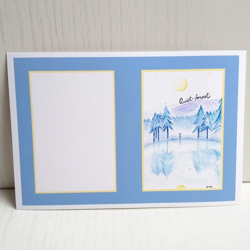 「Quiet　forest」 ポストカード/ 3枚セット ナチュラコ