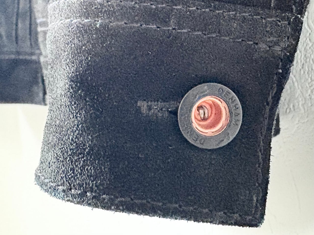 DENHAM CONVOY TRUCKER Suede leather jacket BLACK | AFTER DARK