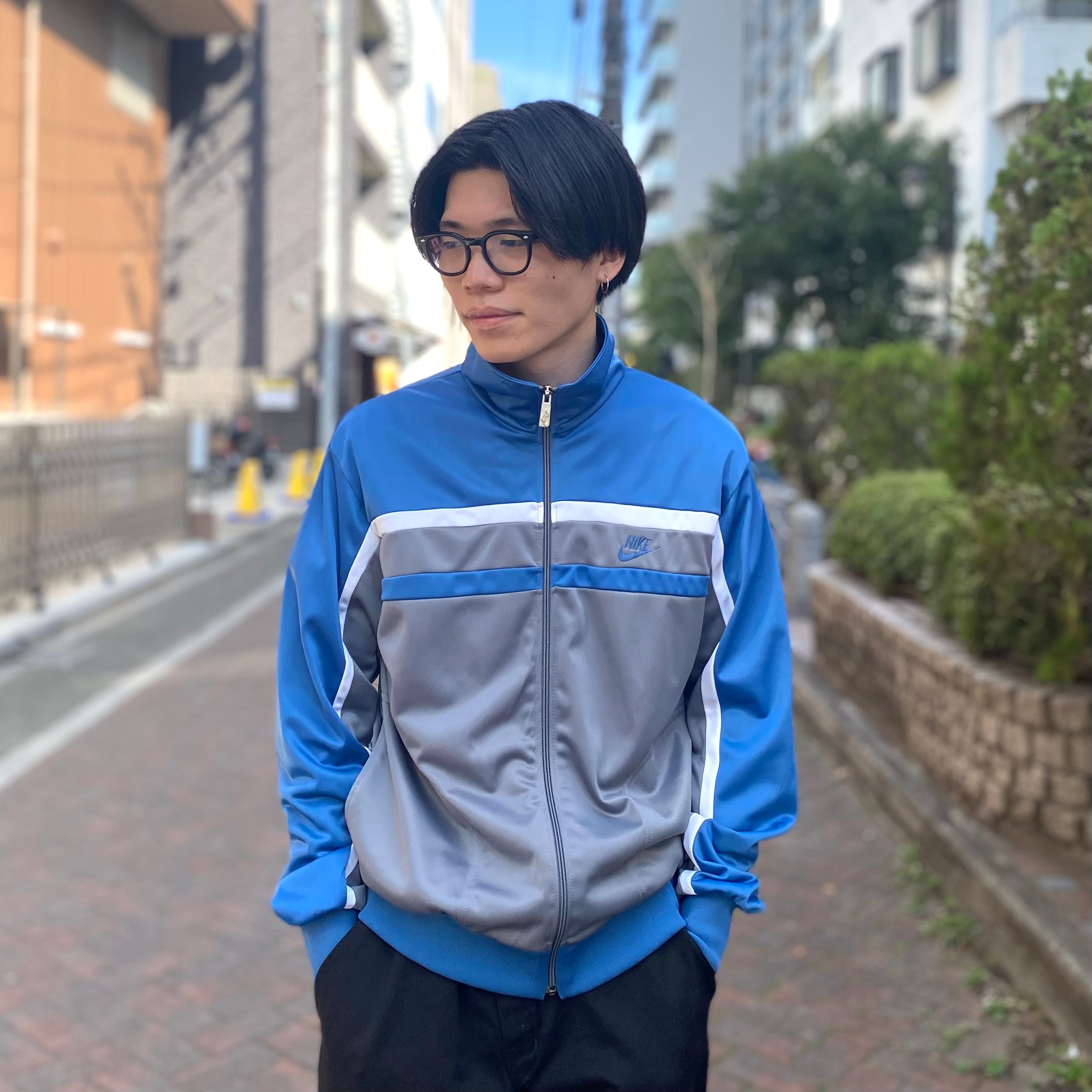 80年代〜 size:L【 NIKE 】ナイキ トラックジャケット ジャージ 日本製 ...