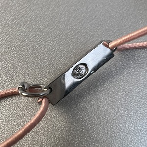 Dior ディオール ステンレス×ゴム  ブレスレット ピンク A-9312