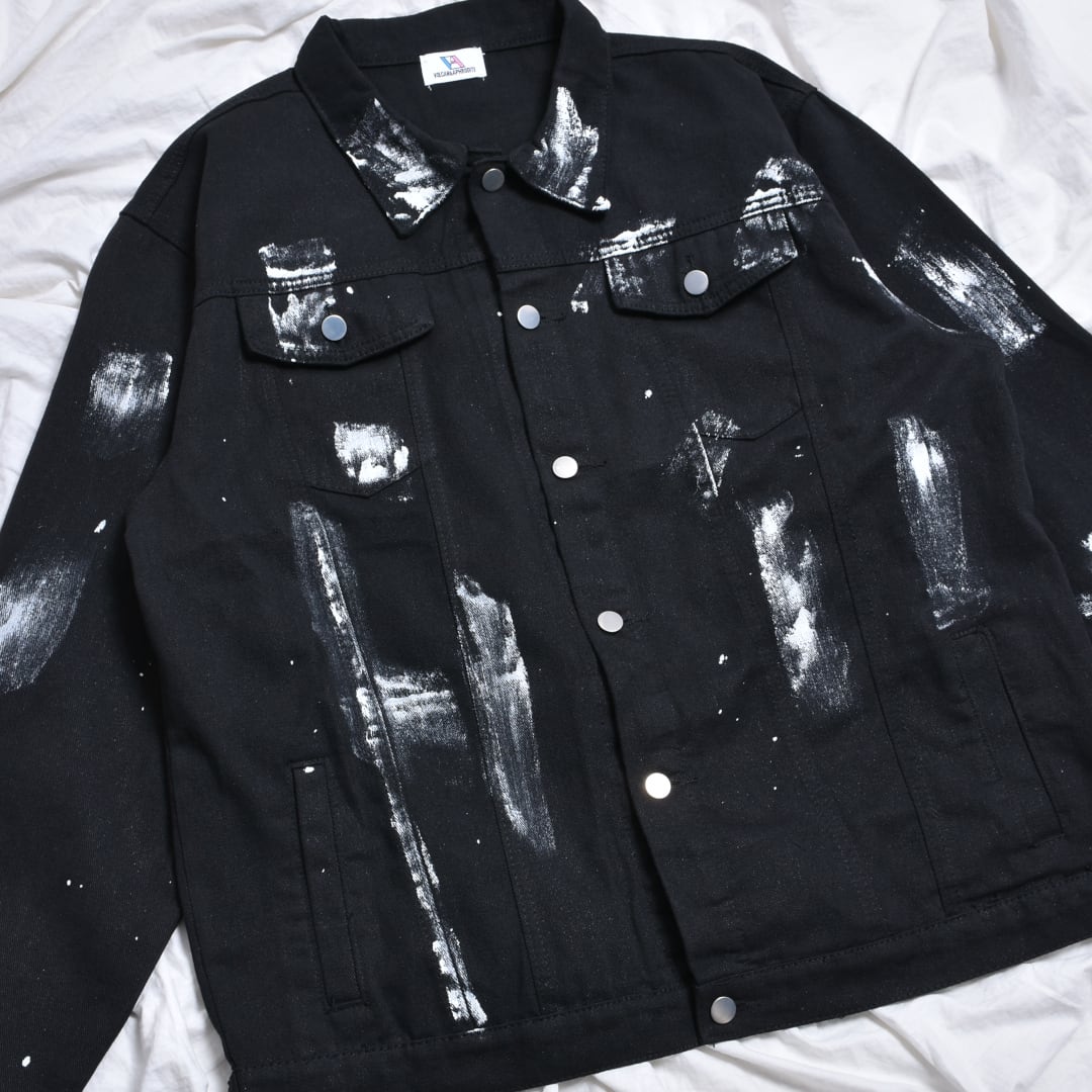 PAINT BLACK デニムジャケット | VOLCAN&APHRODITE