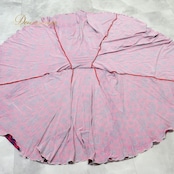 フラメンコ 衣装 ファルダ スカート 紫 ピンク 花柄 伸縮 ハイウエスト ストレッチ 青 紫 レッスン 練習着 ダンス パーティ 発表会 ピンク系 パープル系 動きやすい 華やか エレガント おしゃれ フェスティバル ステージ衣装 女性用