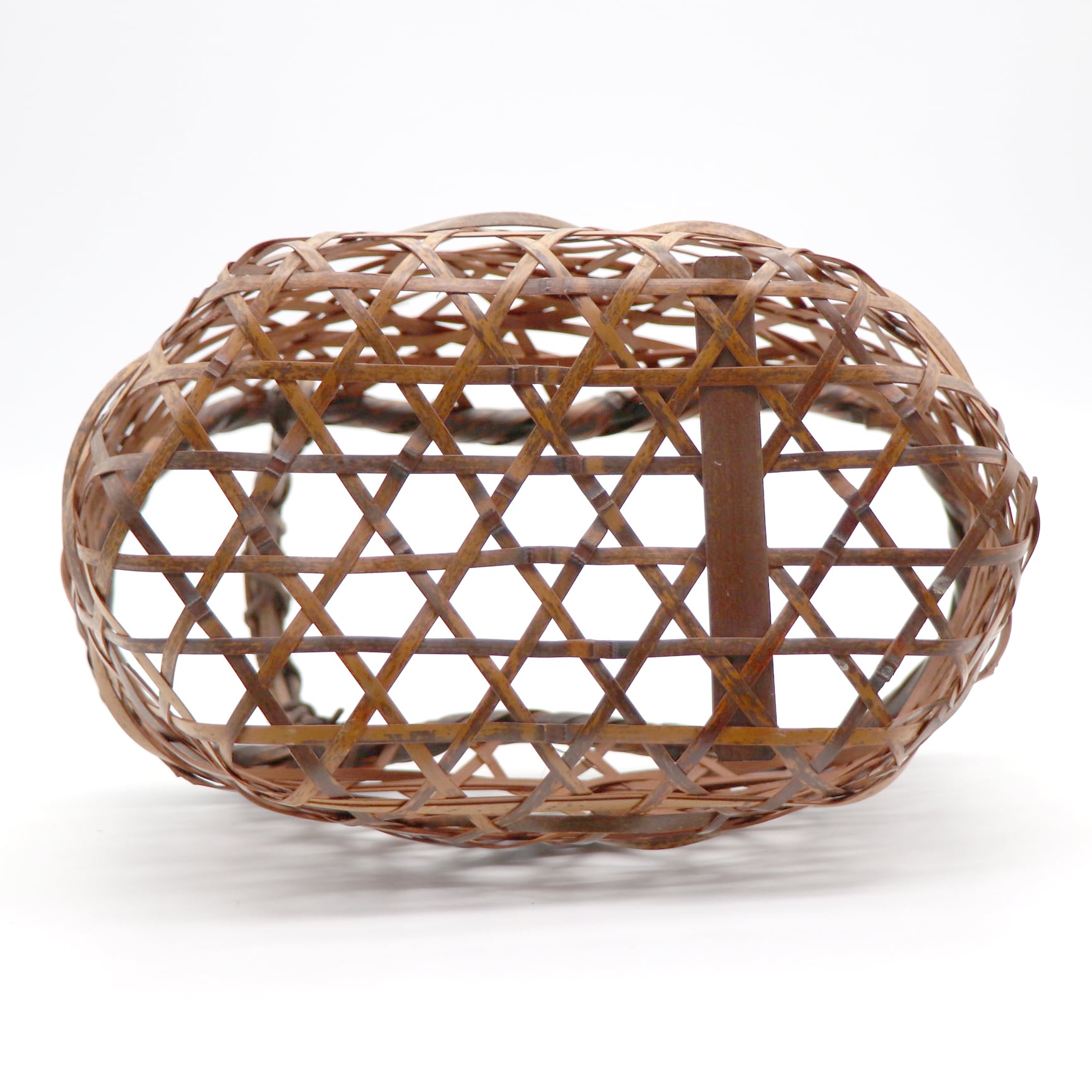 お菓子入れ　茶道具　バスケット　カゴ　バスケット　古民家　竹製　工芸　竹細工 竹籠 茶籠 茶道具 | 古雑貨,籠 バスケット | R-select