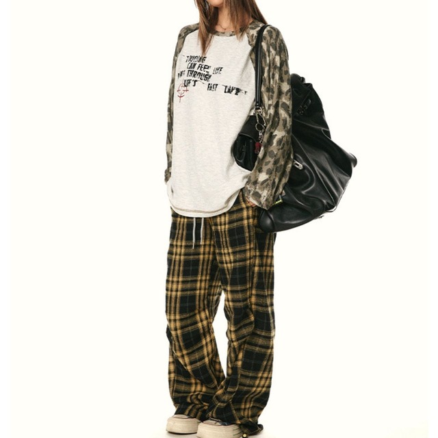 レオパードスリーブグラフィックロンT   R00858