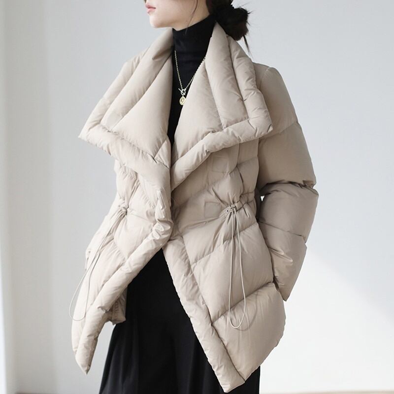 ハイネック ミドル丈ダウンコート ◆2col 203051