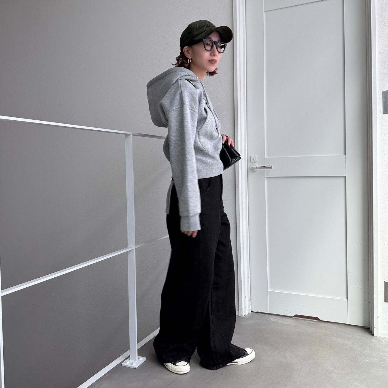 ミニzipショートPK/グレー