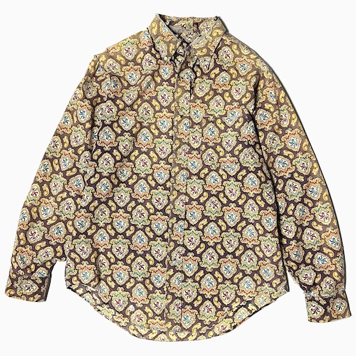 Vintage 60~70's Grunge Patterned Shirt