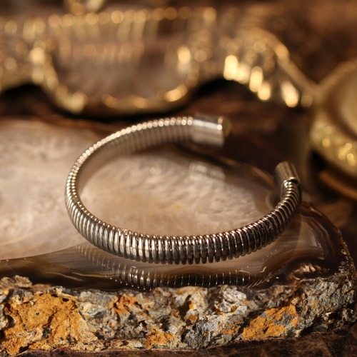 USA VINTAGE DESIGN SILVER BANGLE/アメリカ古着デザインシルバーバングル