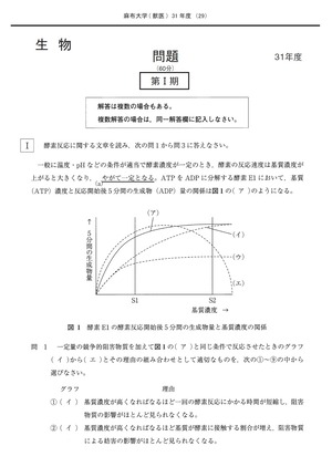 2024年度　私立獣医学部入試問題と解答　1.麻布大学