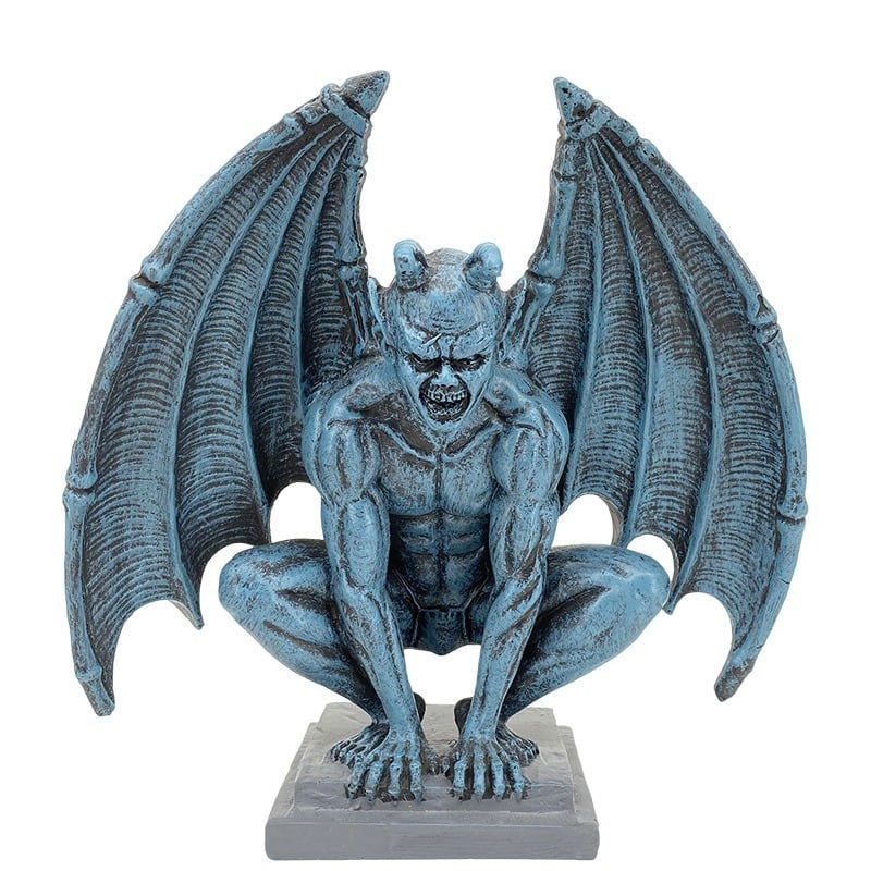 デビル サタン 悪魔 ガーゴイル 置物 オブジェ 装飾 工芸品 樹脂製 魔