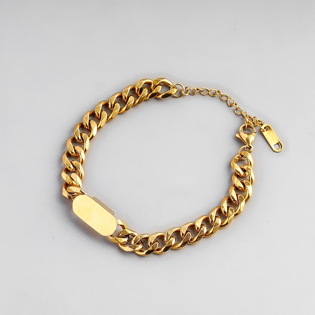 316L chain bracelet  #b15　☆