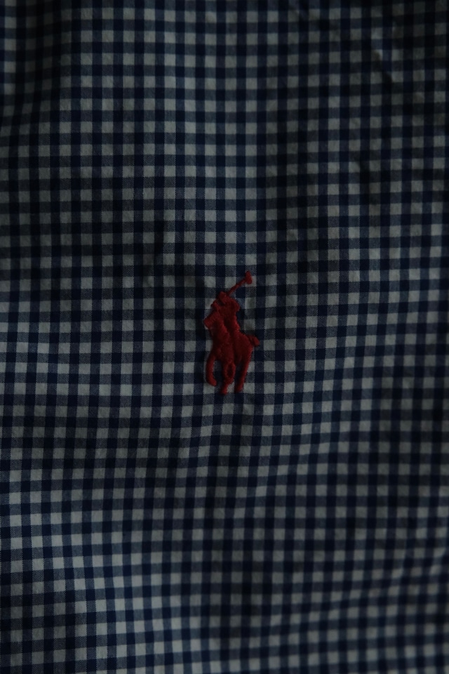 Utah/"RALPH LAUREN" B.D check shirt/Blue×White