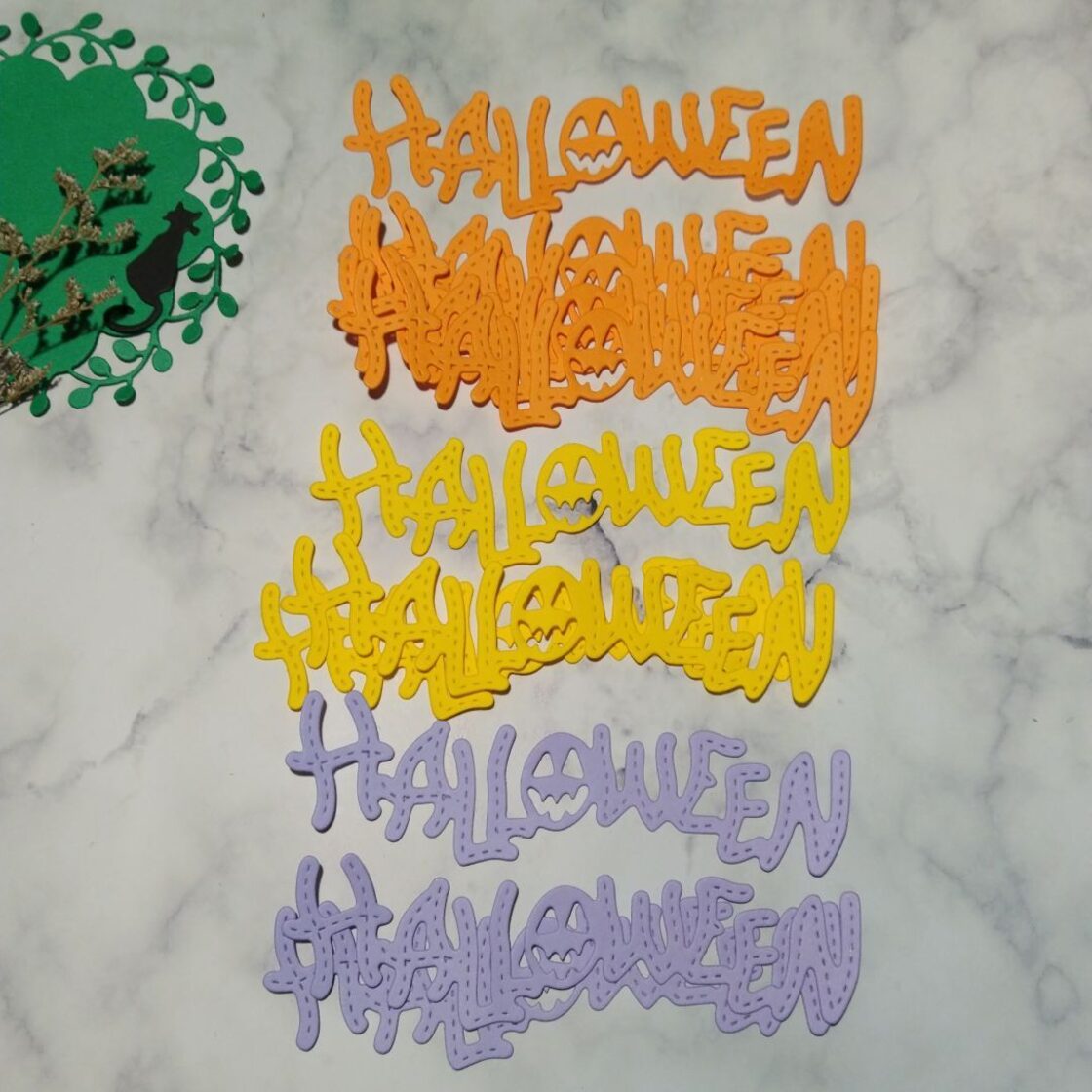 クラフトパンチ ダイカット アルバム作り 夏 8月 BIRTHDAY⑥ サンプル  