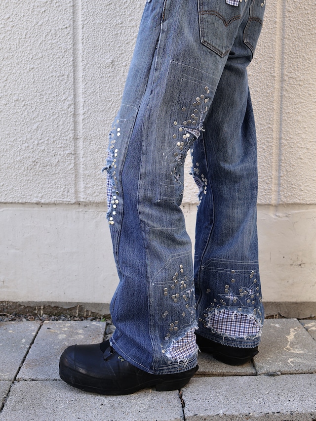 【Hannah Creak/26aw】Studded Jeans Blue
