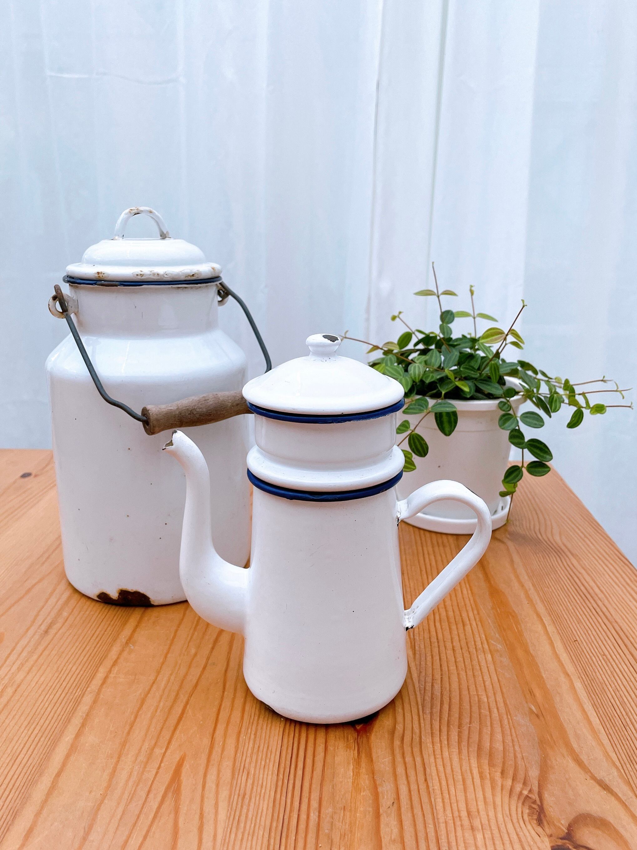 アンティーク ホーローコーヒーポット | La Paisible Anne