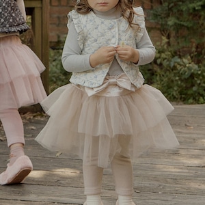 冬蝶結びデザインレギンスつきスカート2色