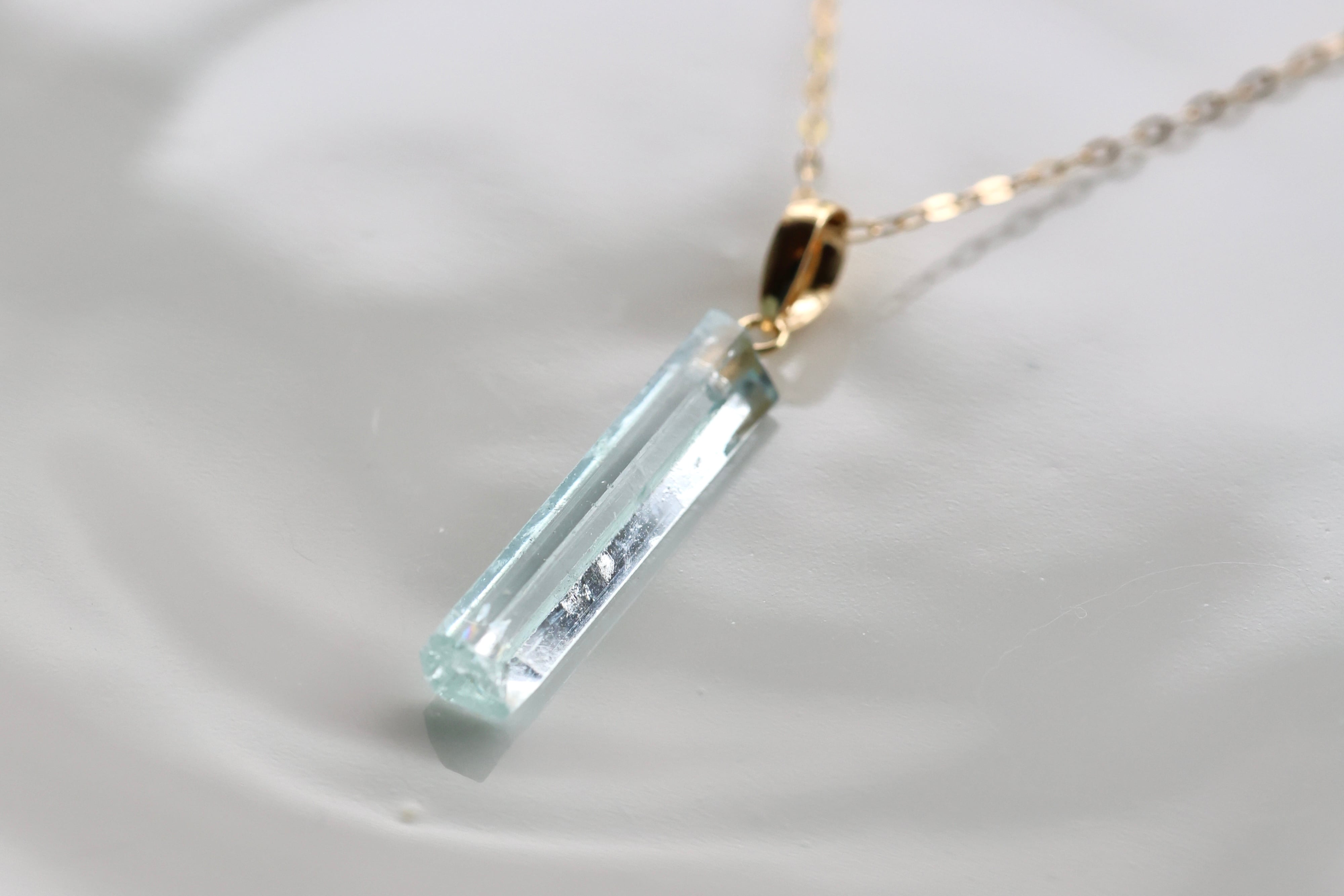 アクアマリン K18 タプレジュン産 | 石垣島の夜光貝アクセサリーと