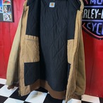 Carhartt アクティブジャケット　ベージュ　ダメージ　ダックジャケット　カーハート