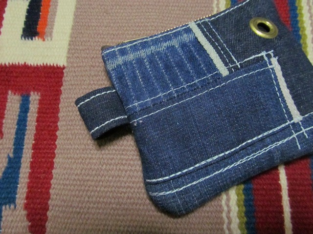 DENIM PATCHWORK COIN/PASS CASE