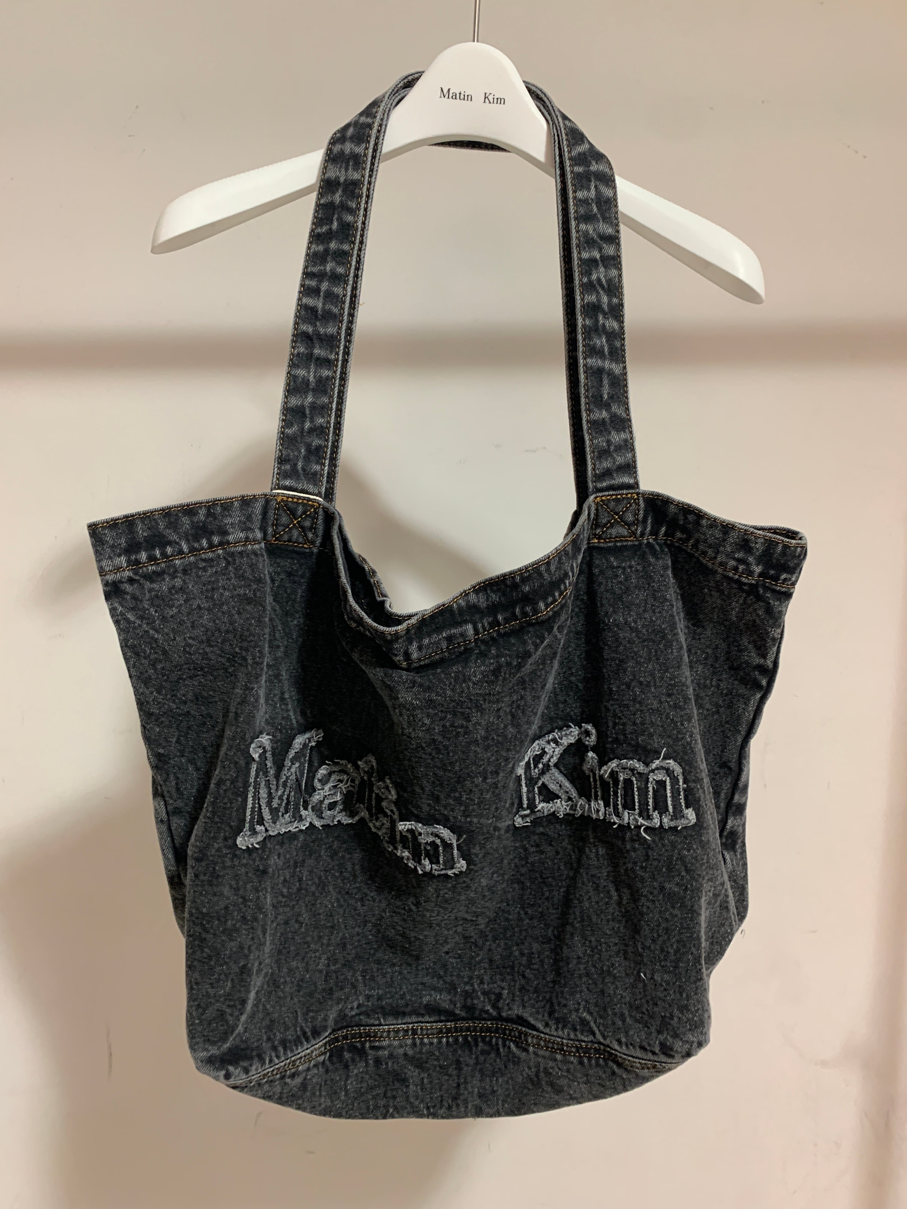 Matin Kim denim big tote bag | peache select