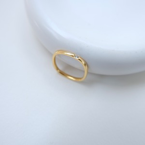 316L 1粒ジルコニアスクエアリング