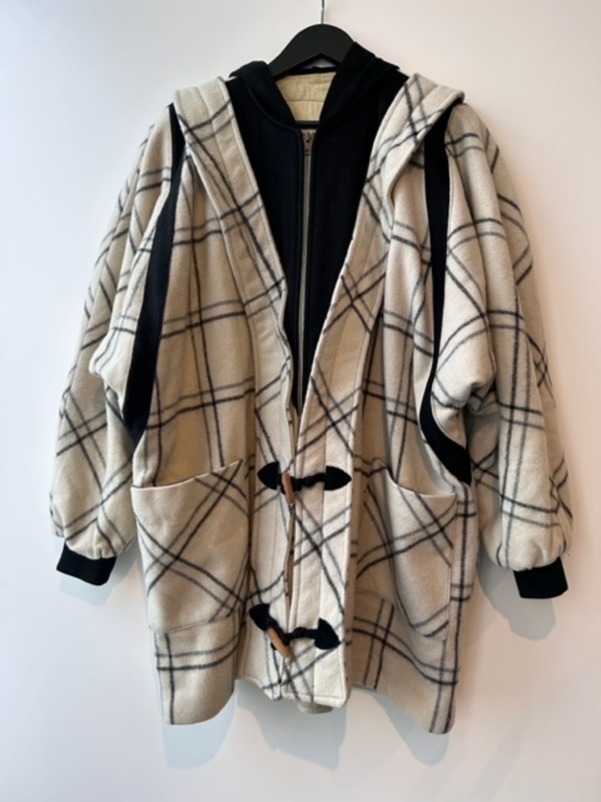 vintege checkered pattern coat | mean