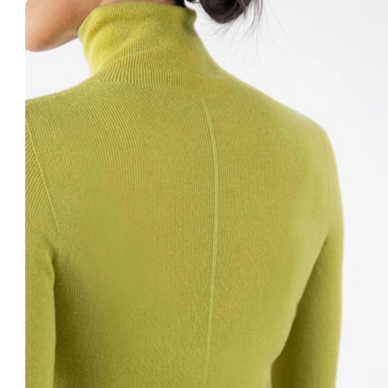 長袖 リブ編み タートルネック ニット トップス 00042・画像6