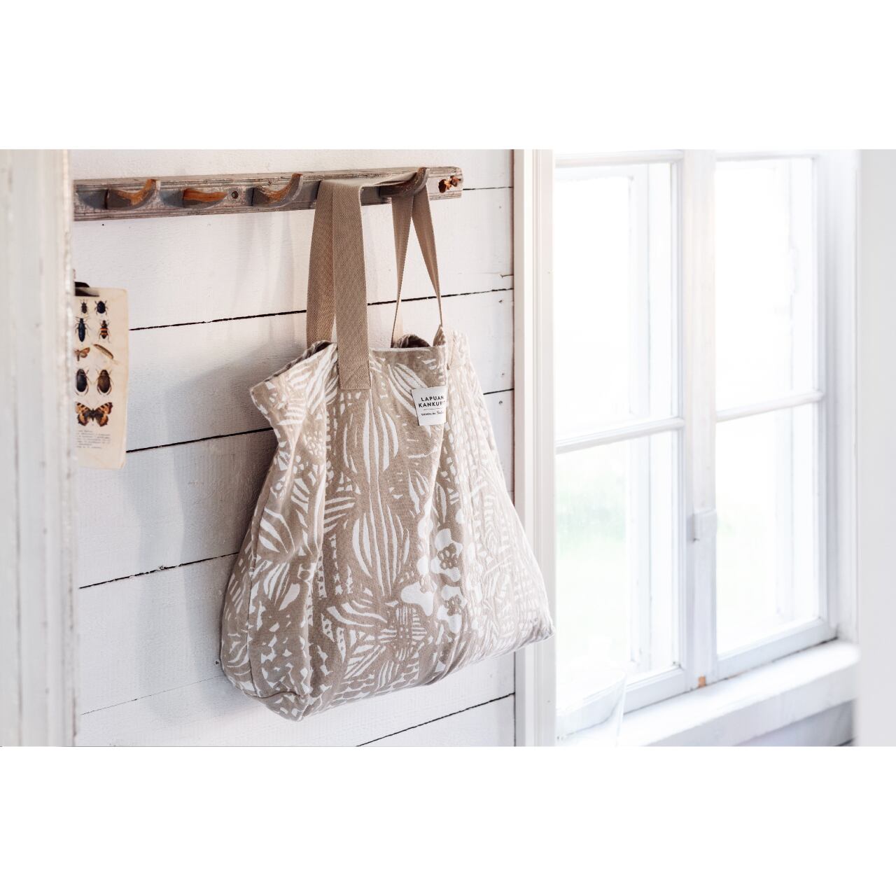 ONLINE限定】VERANTA バッグ / white-linen / 40×60cm / 底マチ付き